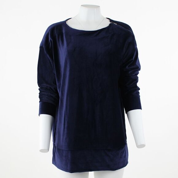 Jones New York  Stretch Cord Shoulder in Navy - Picture 2 of 5